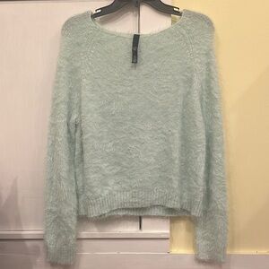 Mint Green Fuzzy Sweater
